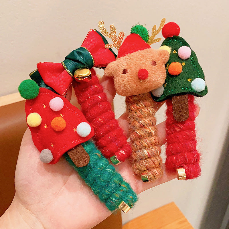 Christmas Children Hair Spiral Coil