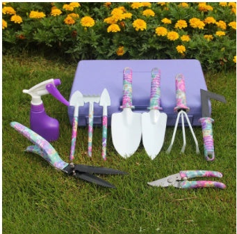 Printed 10-Piece Set Of Garden Tools