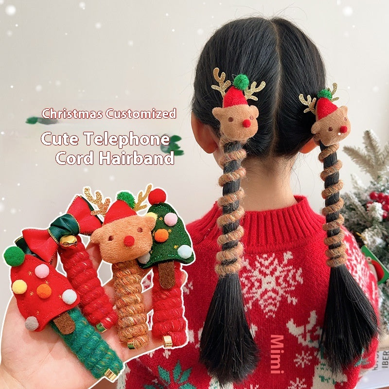 Christmas Children Hair Spiral Coil