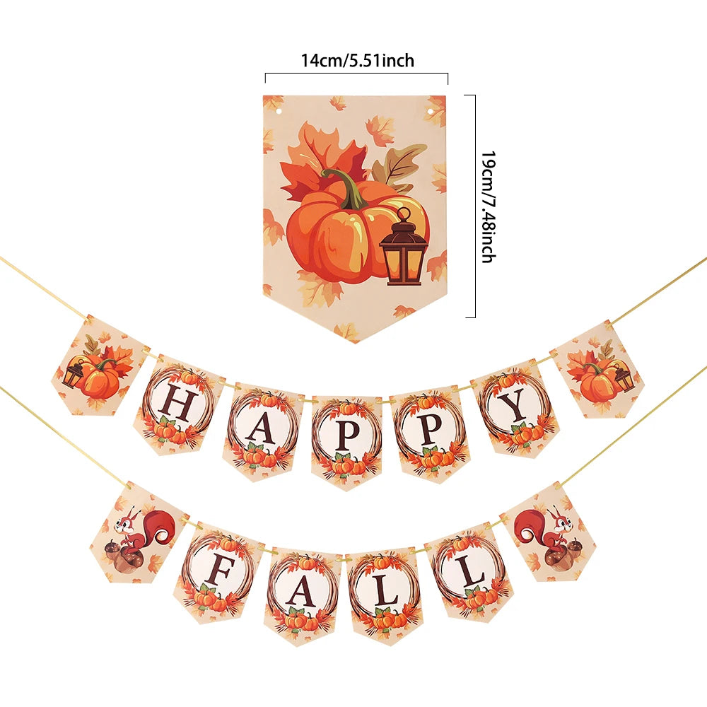 Happy Fall Thanksgiving Party Decor
