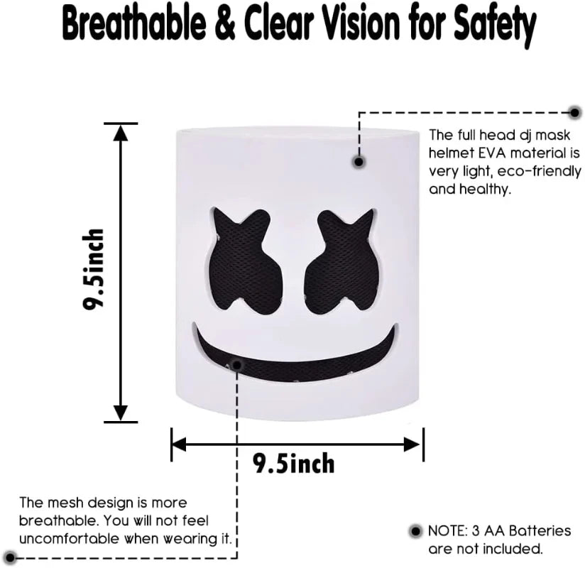 Self assembly Marshmallow mask