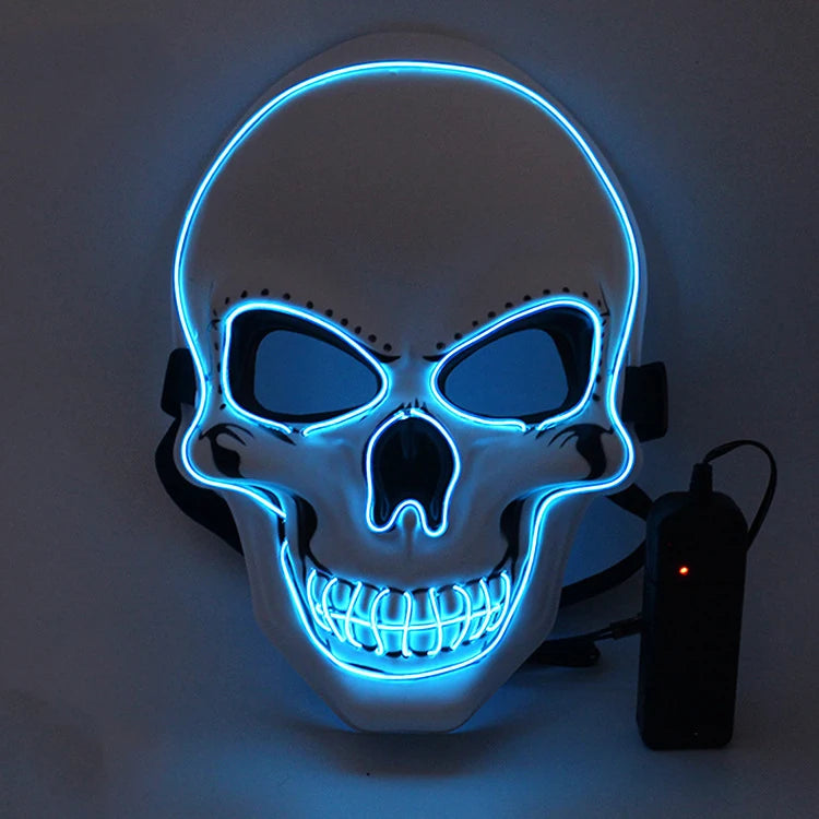 Halloween Horror Skull Mask LED C