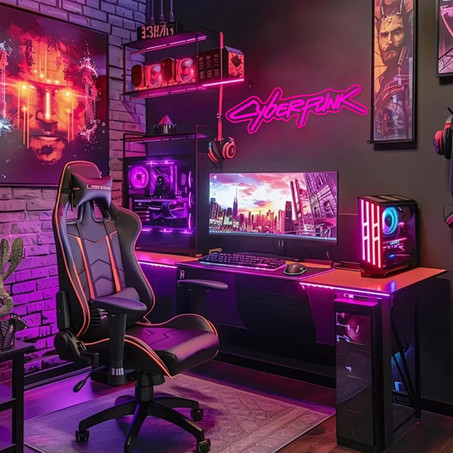 Cyberpunk Neon Sign