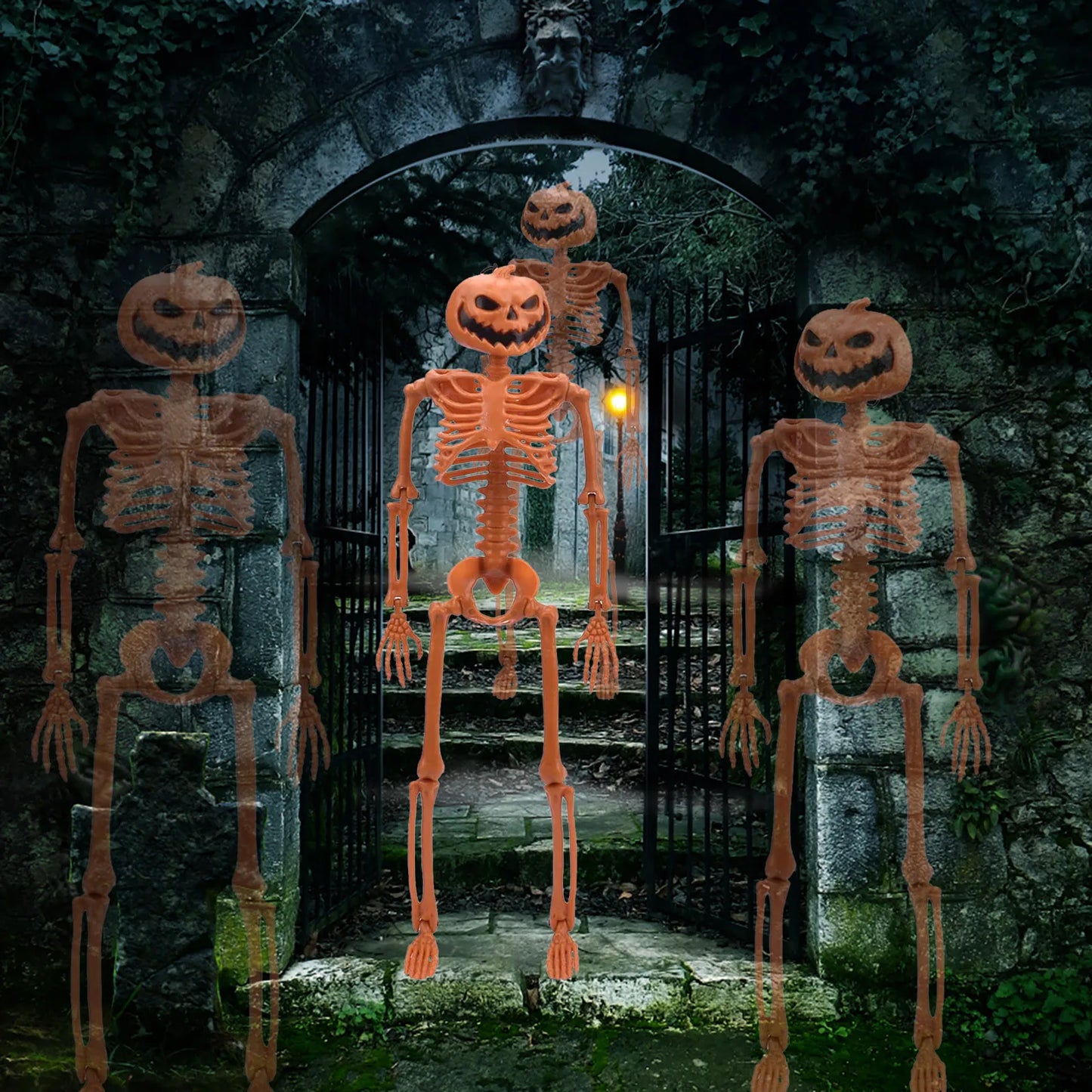 Fun size scary Halloween Skelenton decoration