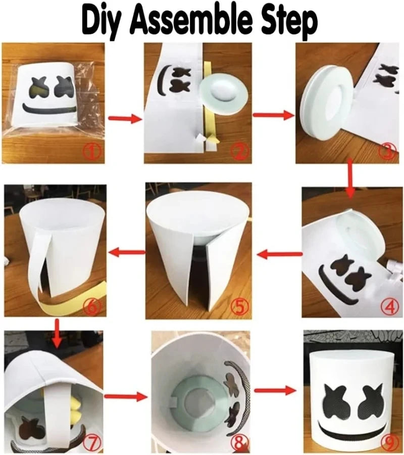 Self assembly Marshmallow mask