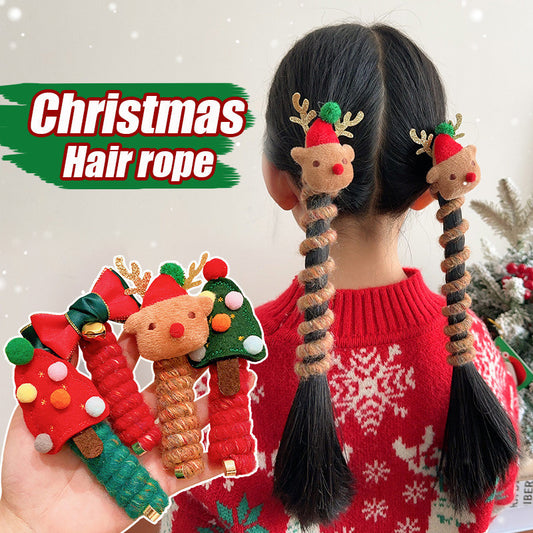 Christmas Children Hair Spiral Coil