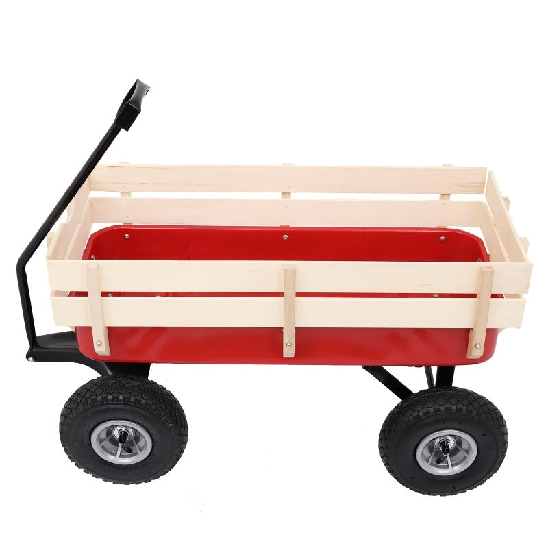 Iron Wood Garden Cart