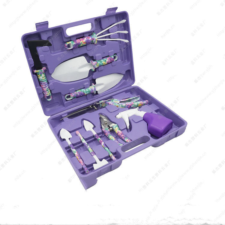 Printed 10-Piece Set Of Garden Tools