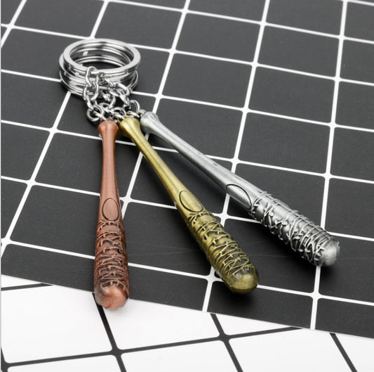 The Walking Dead Keychain Negan's Bat Stick LUCILLE Keyring Men Car Women Bag Pendant Action Figure Cosplay Toys