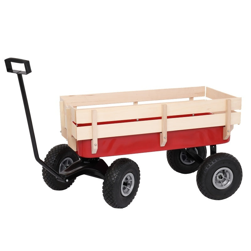 Iron Wood Garden Cart