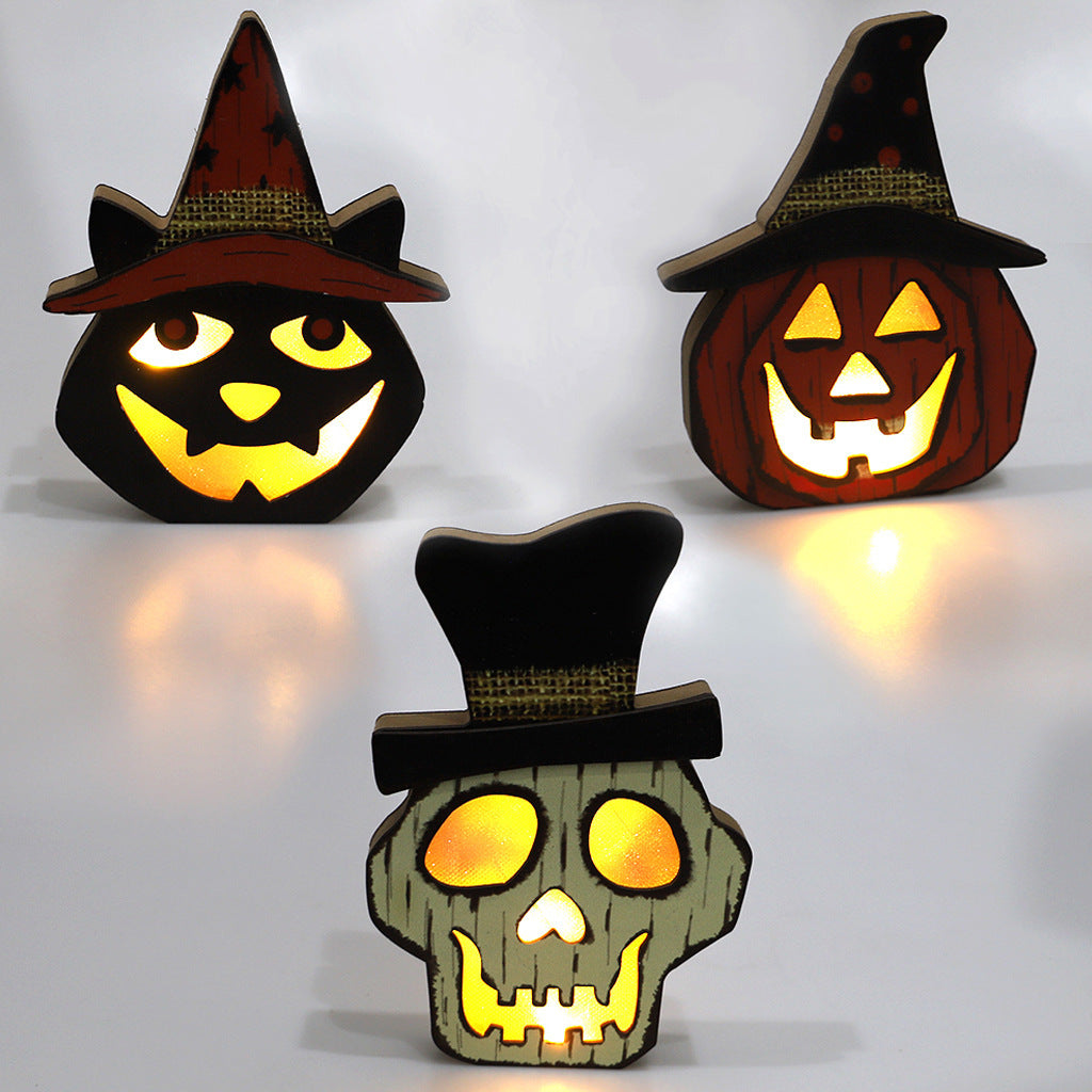 Creative Halloween Wooden Lamp