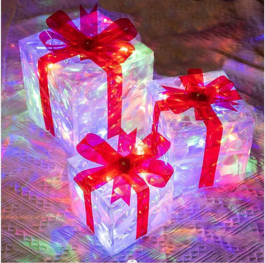 Light Up Christmas Gift Box