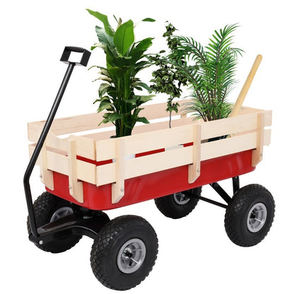 Iron Wood Garden Cart
