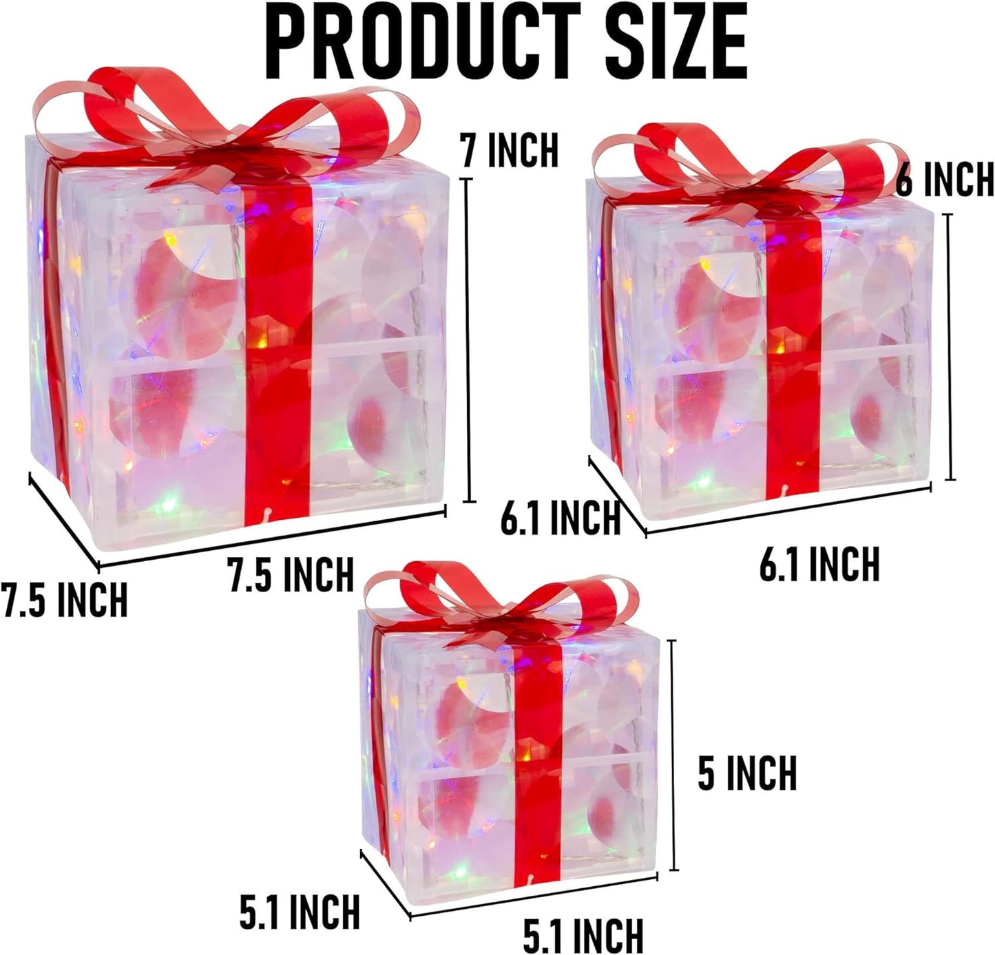 Light Up Christmas Gift Box
