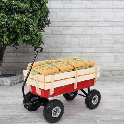 Iron Wood Garden Cart