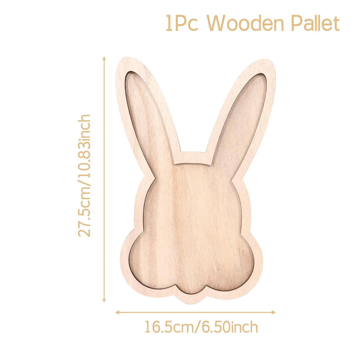 Easter Bunny Egg Wooden Tray