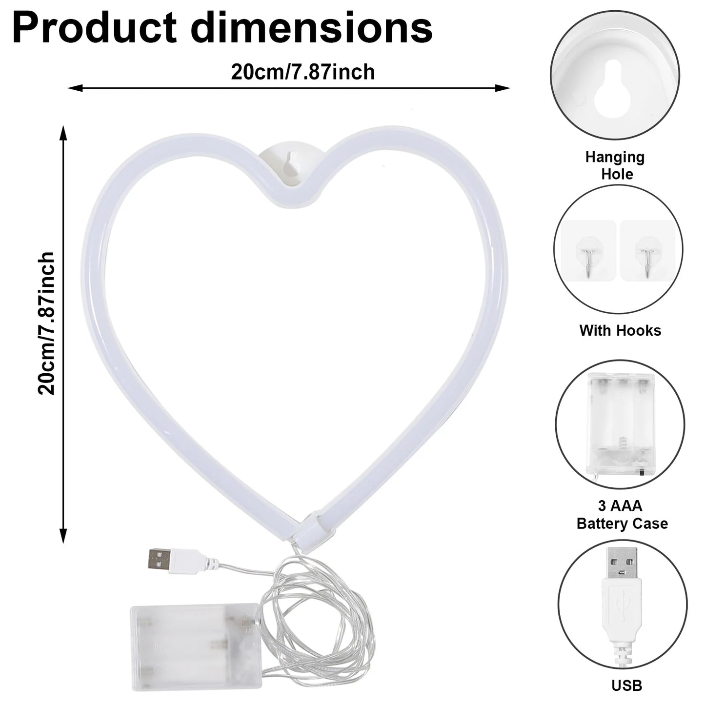 Neon Heart Light