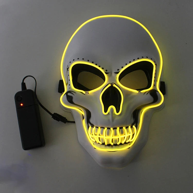 Halloween Horror Skull Mask LED C