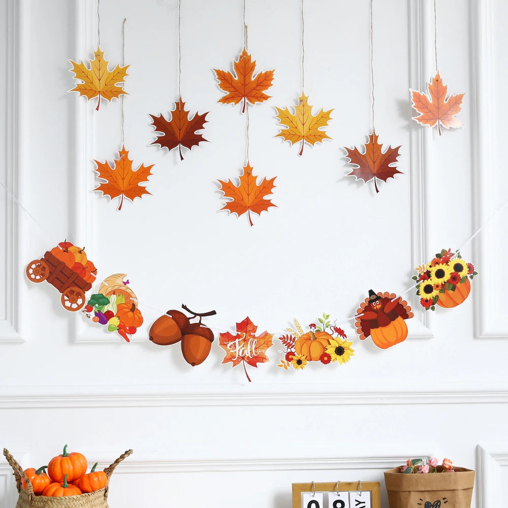 Happy Fall Thanksgiving Party Decor