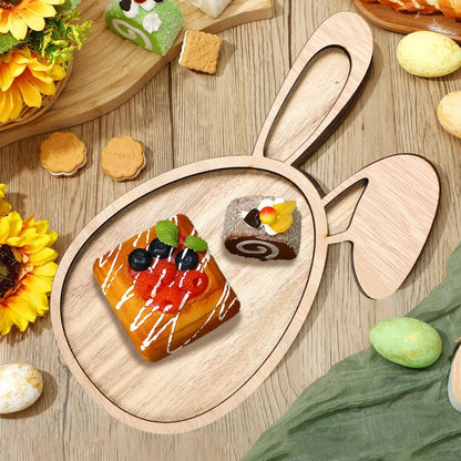 Easter Bunny Egg Wooden Tray