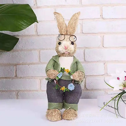 Straw Bunny for Easter