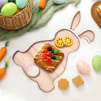 Easter Bunny Egg Wooden Tray