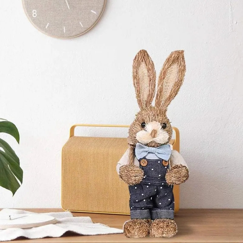 Straw Bunny for Easter