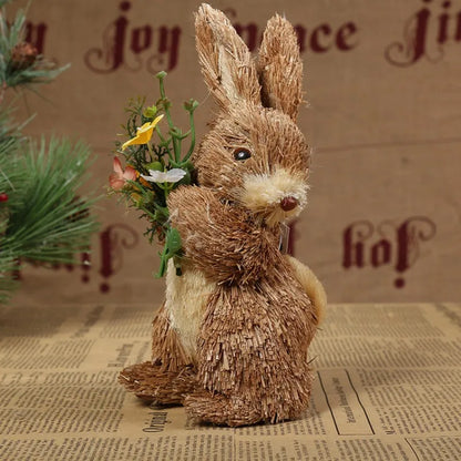 Straw Bunny for Easter