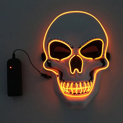 Halloween Horror Skull Mask LED C