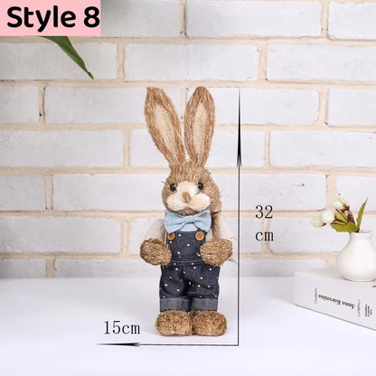 Straw Bunny for Easter