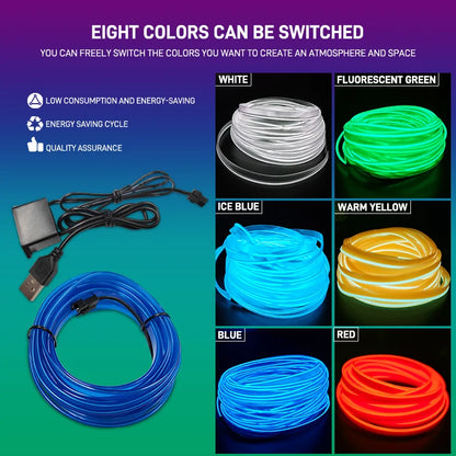 1M/3M/5M Car Interior Led Wiring Neon Strip