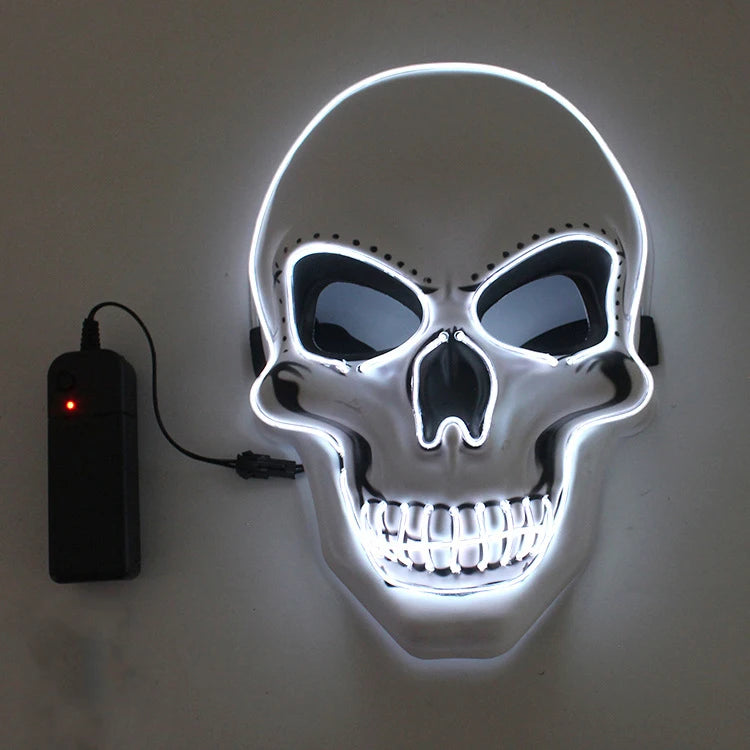 Halloween Horror Skull Mask LED C