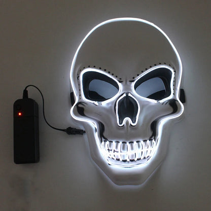 Halloween Horror Skull Mask LED C