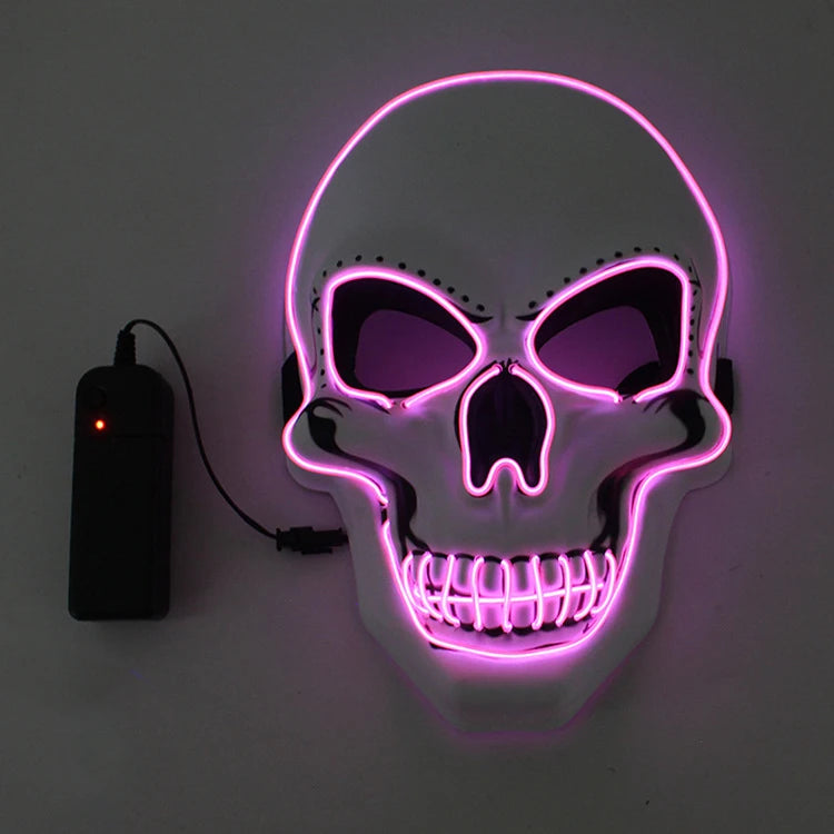 Halloween Horror Skull Mask LED C