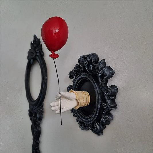 Scary Halloween Hand in wall decoration