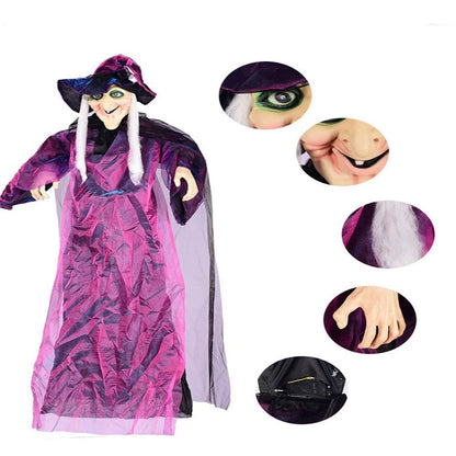 Scary haunted Witch Halloween decoration