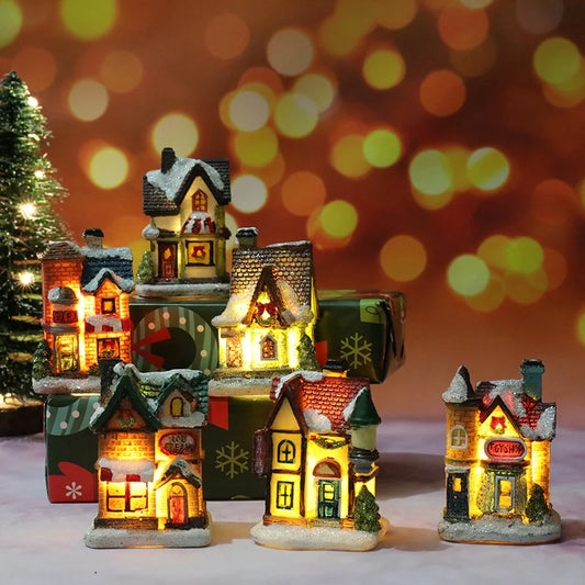 Christmas light up houses