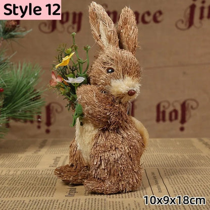 Straw Bunny for Easter