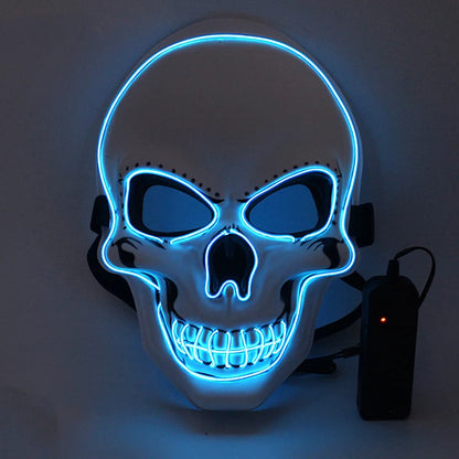 Halloween Horror Skull Mask LED C