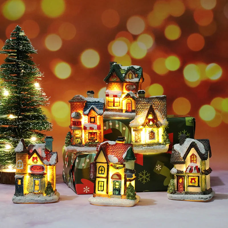 Christmas light up houses
