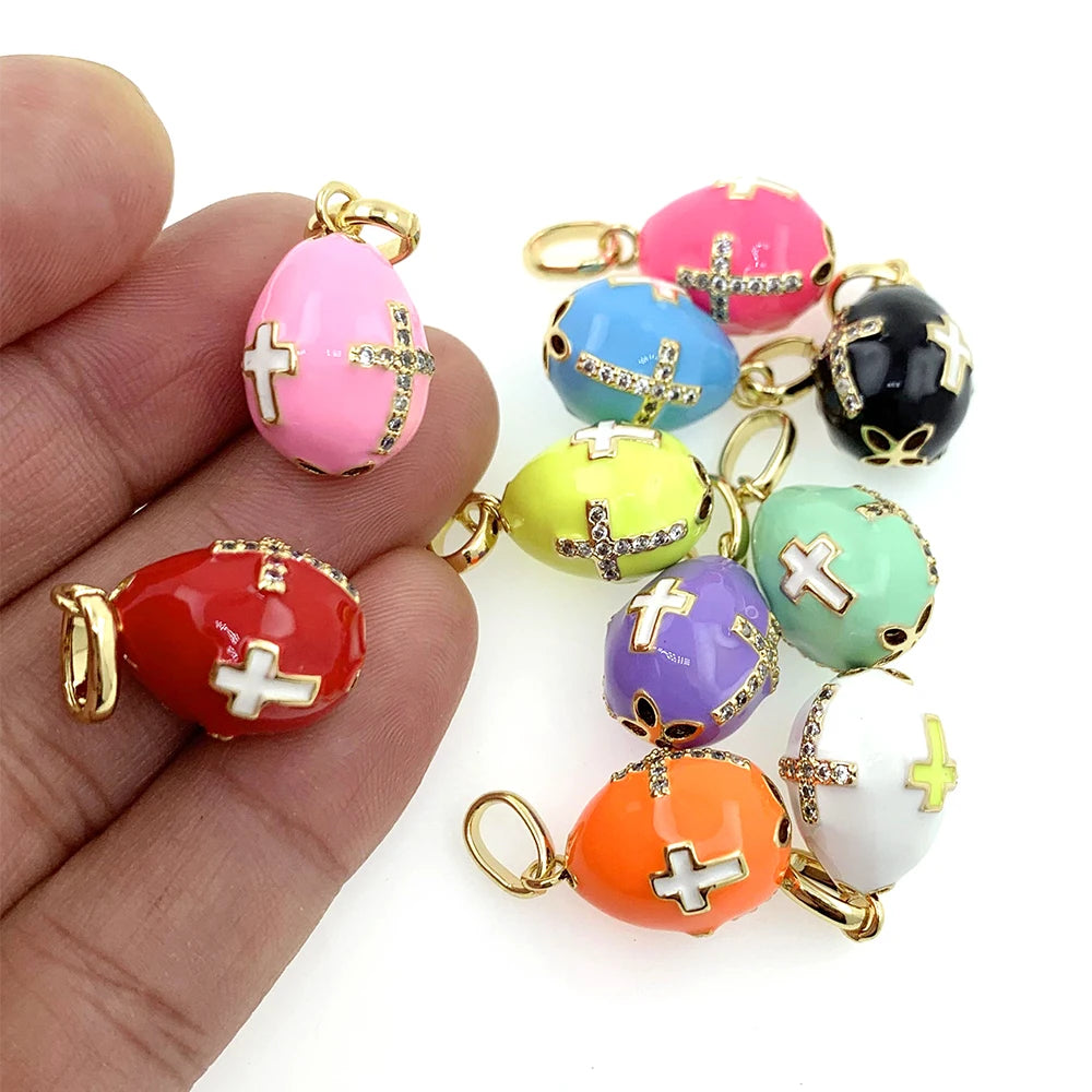 Easter Day Religious Cross Russian Faberge Egg