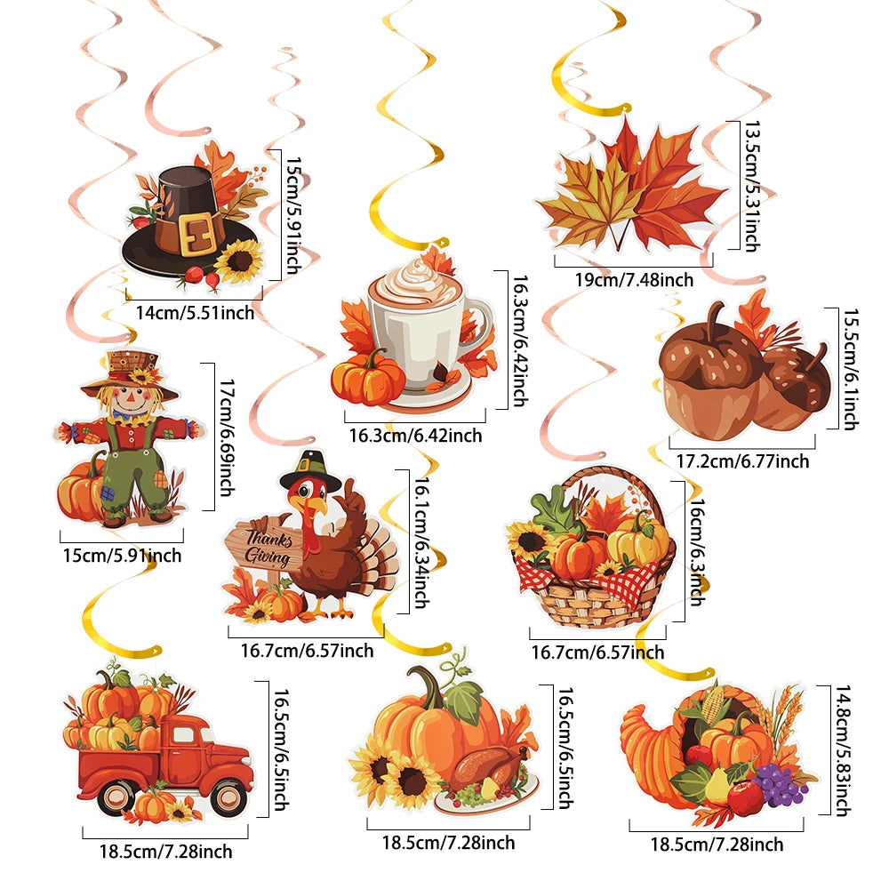 Happy Fall Thanksgiving Party Decor