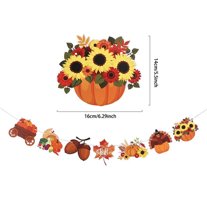 Happy Fall Thanksgiving Party Decor
