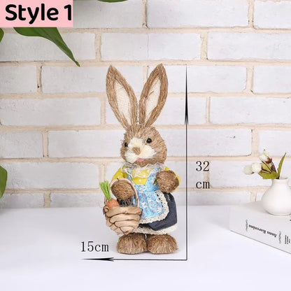 Straw Bunny for Easter