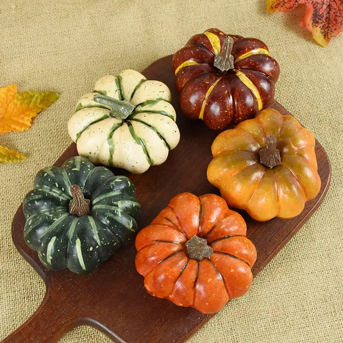 5pc or 10pc Artificial Pumpkins Decorations