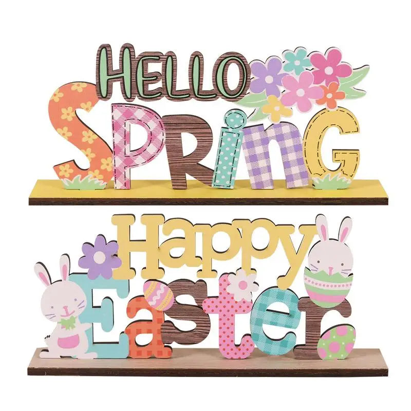Easter Decoration Wooden Signs