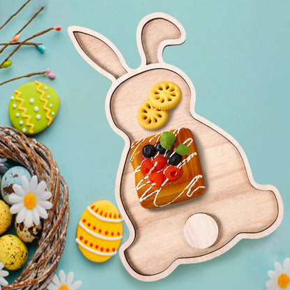 Easter Bunny Egg Wooden Tray