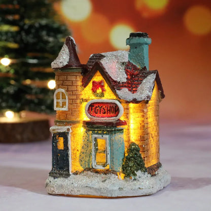 Christmas light up houses