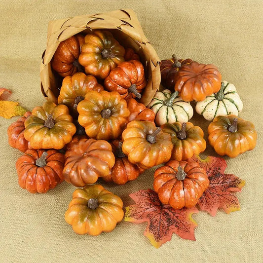 5pc or 10pc Artificial Pumpkins Decorations