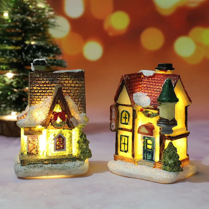 Christmas light up houses